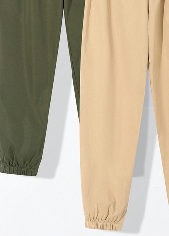 Комбинированные кэжуал демисезонные брюки джоггеры, карго SHEIN