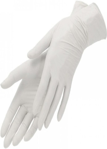 Латексные перчатки SafeTouch® опудренные текстурированные размер S 100 шт. Белые Medicom (254168502)