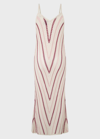 Молочна кежуал сукня Pepe Jeans в смужку