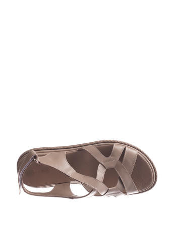 Кофейные босоножки Alisa Gold с ремешком