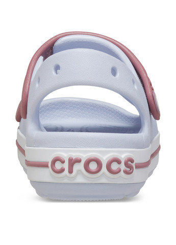 Голубые кэжуал сандалии Crocs на липучке