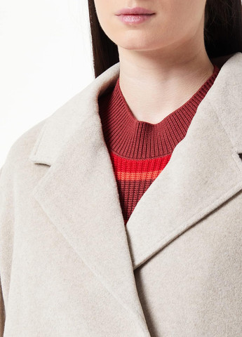 Бежеве демісезонне Пальто двобортне Armani Exchange