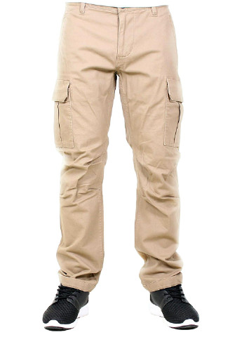 Бежевые кэжуал демисезонные со средней талией брюки Dockers