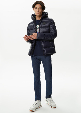 Темно-синя демісезонна куртка Lacoste