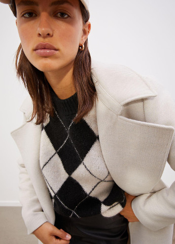 Светло-серое демисезонное Пальто H&M