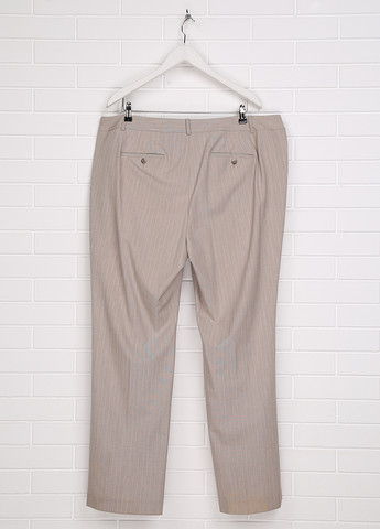 Серые кэжуал демисезонные прямые брюки Talbots