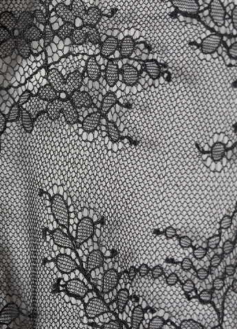 Комбинезон H&M комбинезон-брюки однотонный чёрный кэжуал полиэстер, кружево