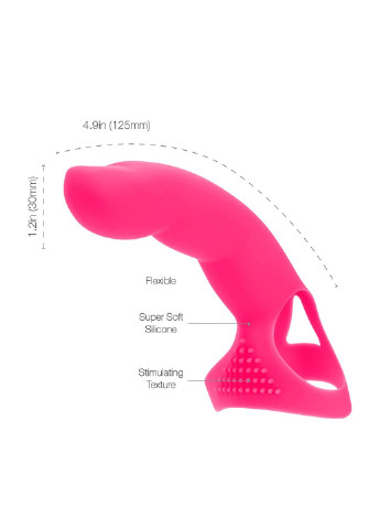 Насадка на палец Simple&True Extra Touch Finger Dong Pink PowerBullet (254151750)