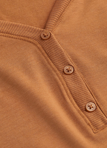 Коричневое кэжуал платье для беременных а-силуэт H&M однотонное