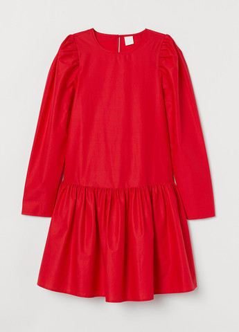 Червона коктейльна сукня H&M однотонна