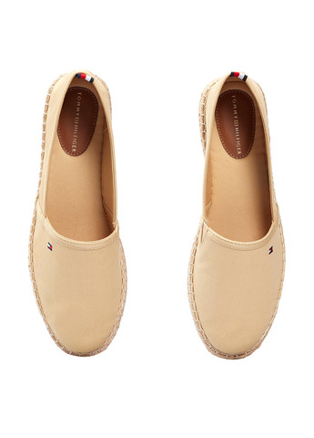 Бежеві еспадрільї Tommy Hilfiger однотонний логотип, вишивка, джут (307091487)