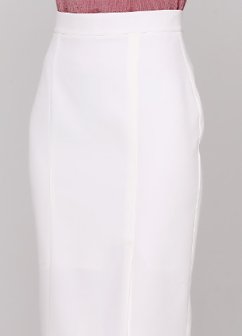 Молочная офисная однотонная юбка ZUBRYTSKAYA карандаш