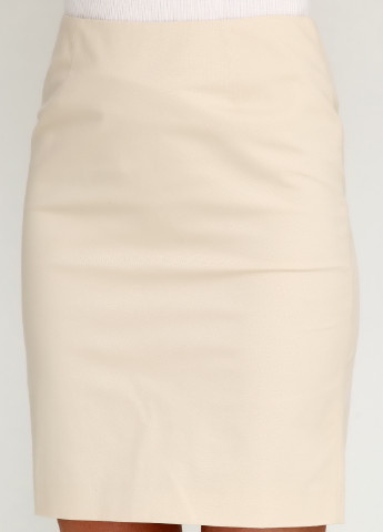 Кремовая офисная однотонная юбка Ralph Lauren мини