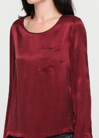 Бордовая демисезонная блуза Sisley