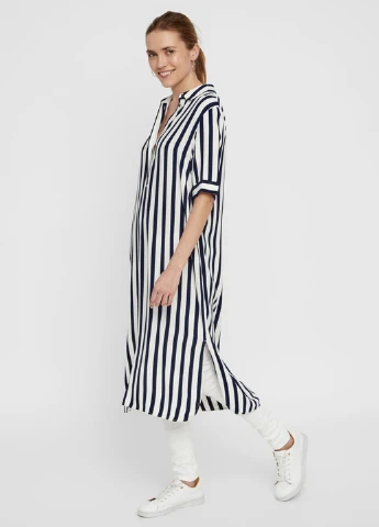 Комбінована кежуал сукня Vero Moda в смужку