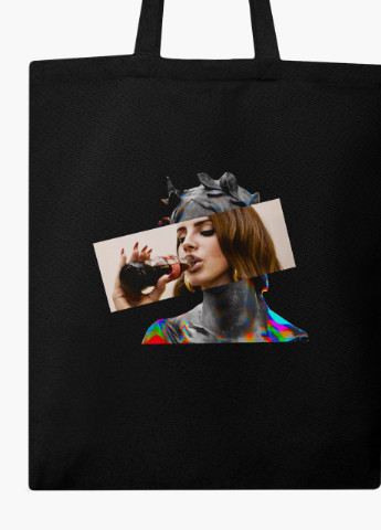 Еко сумка шоппер чорна Лана Дель Рей Ренесанс (Lana Del Rey Renaissance) (9227-1204-BK) Еко сумка шоппер чорна 41*35 см MobiPrint (215943785)