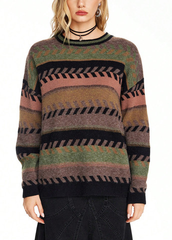 Комбінований демісезонний джемпер джемпер SHEIN