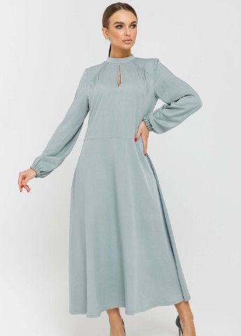 Голубое кэжуал платье Ри Мари однотонное