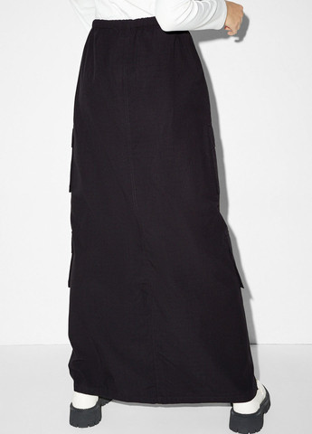 Черная кэжуал однотонная юбка C&A карго