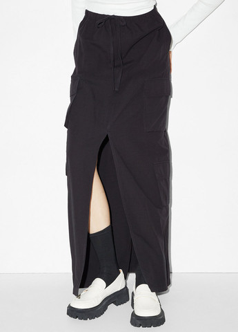 Черная кэжуал однотонная юбка C&A карго