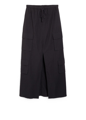 Черная кэжуал однотонная юбка C&A карго