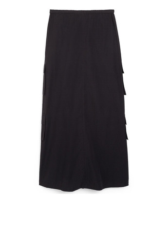 Черная кэжуал однотонная юбка C&A карго