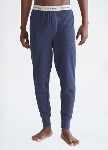 Синие домашние демисезонные брюки Calvin Klein