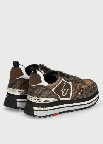 Світло-коричневі всесезонні кросівки з прінтована верхом Liu Jo