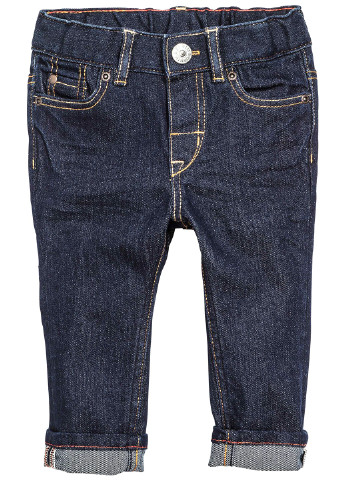 Джинси H&M однотонні сині джинсові