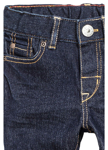 Джинси H&M однотонні сині джинсові