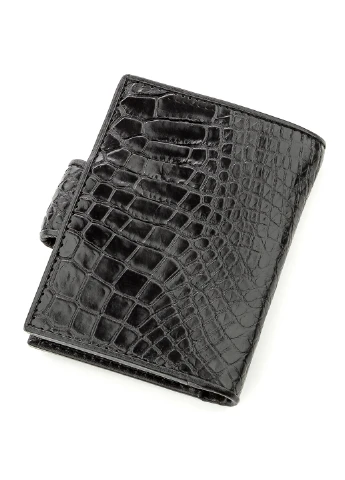 Чоловічий шкіряна візитниця 10,5х8х0,5 см Crocodile leather (253174542)