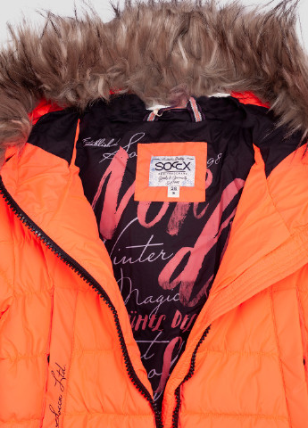 Коралловая зимняя куртка Soccx