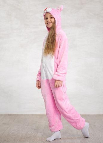 Розовая всесезон детская пижама кигуруми розовая пантера DobraMAMA