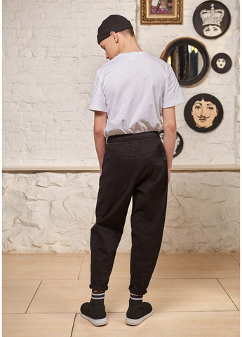 Черно-белые кэжуал демисезонные брюки джоггеры Овен