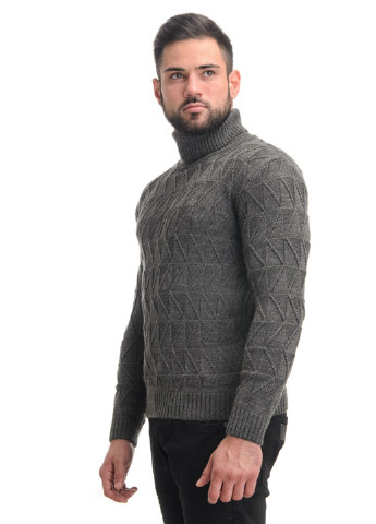 Темно-сірий демісезонний свитер SVTR