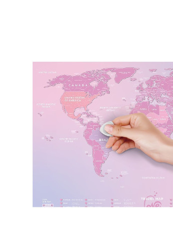 Скретч карта мира "Travel Map Love World" 1DEA.me (254288744)
