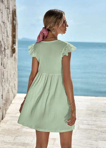 М'ятна кежуал сукня а-силует SHEIN однотонна