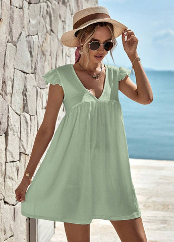 М'ятна кежуал сукня а-силует SHEIN однотонна