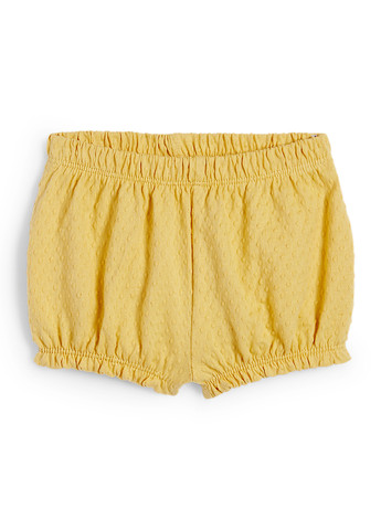 Желтый летний комплект (туника, шорты, панама) C&A