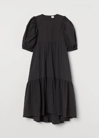 Темно-сіра кежуал сукня а-силует H&M однотонна