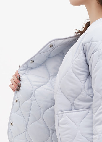 Серо-голубая демисезонная куртка куртка-пиджак No Brand