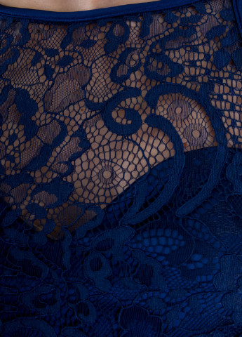 Синее коктейльное платье клеш Sarah Chole однотонное