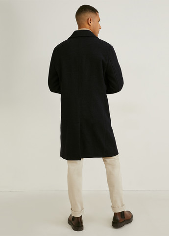 Черное демисезонное Пальто однобортное C&A