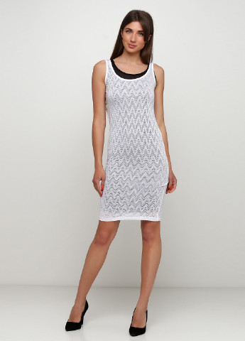 Чорно-білий кежуал сукня сукня-майка United Colors of Benetton з геометричним візерунком