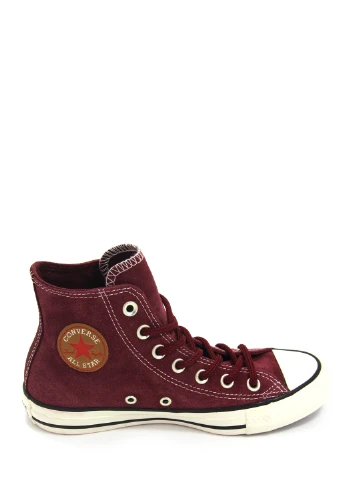 Бордові жіночі кеди chuck taylor all star suede high top Converse
