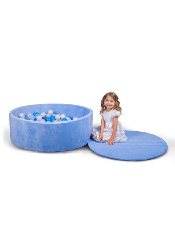 Дитячий сухий басейн для дому вулиці для дітей із кульками D100 см (5234127-Т) Синій Francesco Marconi (251208252)