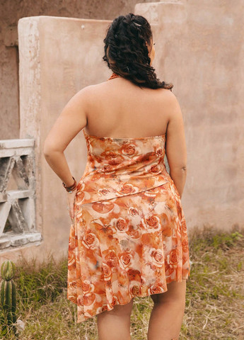 Комбінована кежуал сукня футляр SHEIN з квітковим принтом