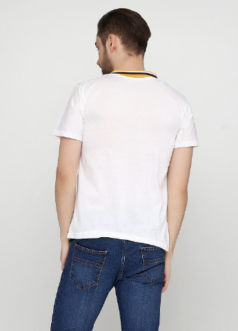 Белая футболка-поло для мужчин Chiarotex однотонная