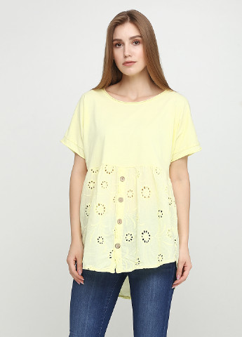 Желтая летняя блуза Lives Fashion