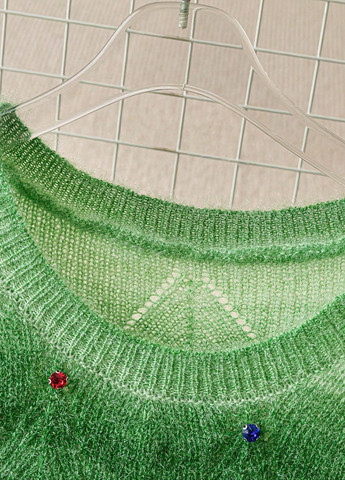 Зеленый демисезонный джемпер джемпер SHEIN